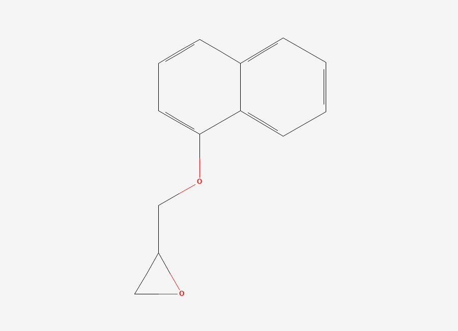 Two-dimensional chemical structure of Propranolol Epoxide, CAS 2461-42-9