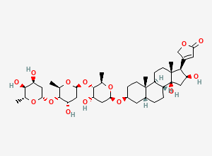 Two-dimensional chemical structure of Digoxin EP Impurity B/ Gitoxin, CAS 4562-36-1
