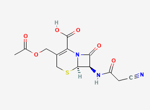 Two-dimensional chemical structure of Cefacetrile