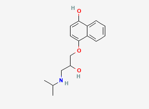 Two-dimensional chemical structure of (+-)-4-Hydroxypropranolol