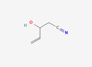 Two-dimensional chemical structure of 3-Hydroxy-4-pentenenitrile