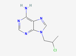 Two-dimensional chemical structure of 9-(2-Chloropropyl)adenine