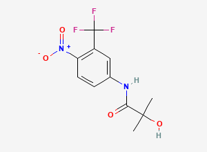 Two-dimensional chemical structure of Hydroxy Flutamide, CAS 52806-53-8