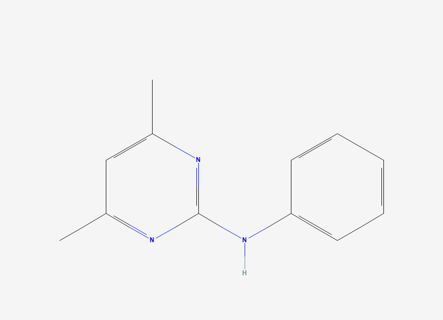 Two-dimensional chemical structure of Pyrimethanil
