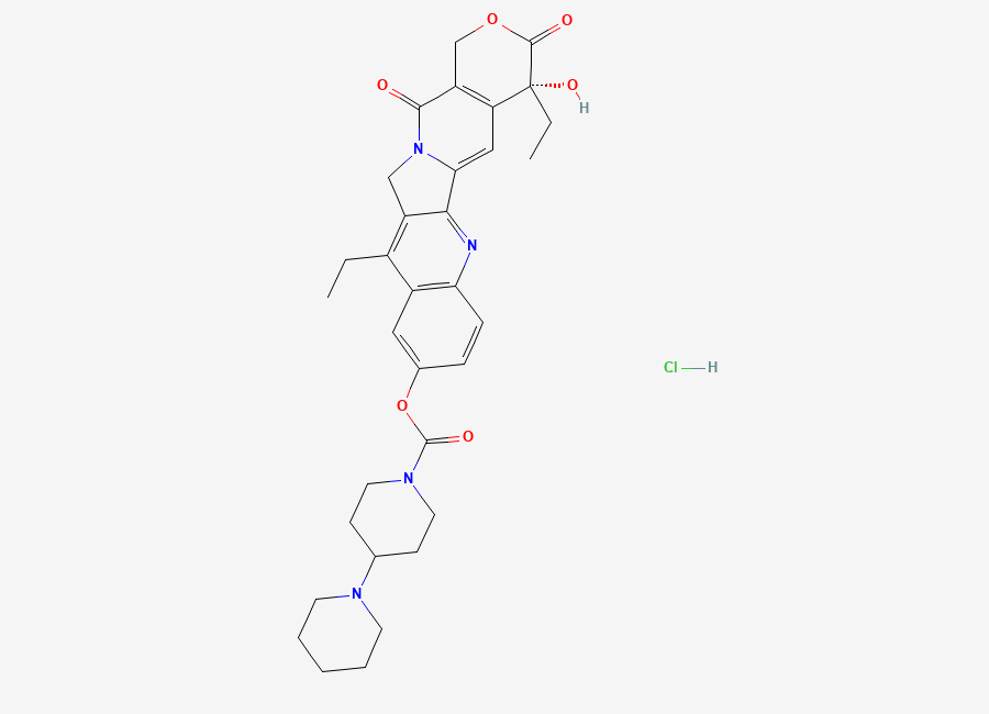 Two-dimensional chemical structure of Oratecan