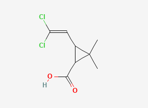 Two-dimensional chemical structure of Permethrin EP Impurity F / DCVC Acid / Permethric Acid, CAS 55701-05-8