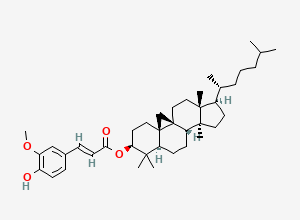 Two-dimensional chemical structure of Cycloartanol, trans-ferulate