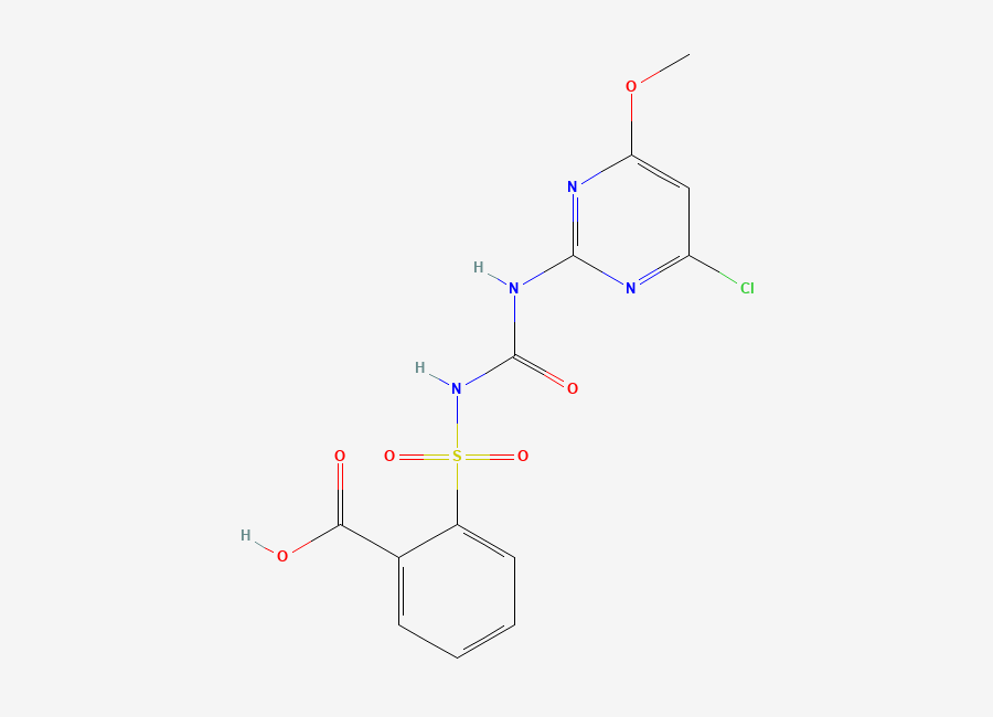 Two-dimensional chemical structure of Chlorimuron, CAS 99283-00-8