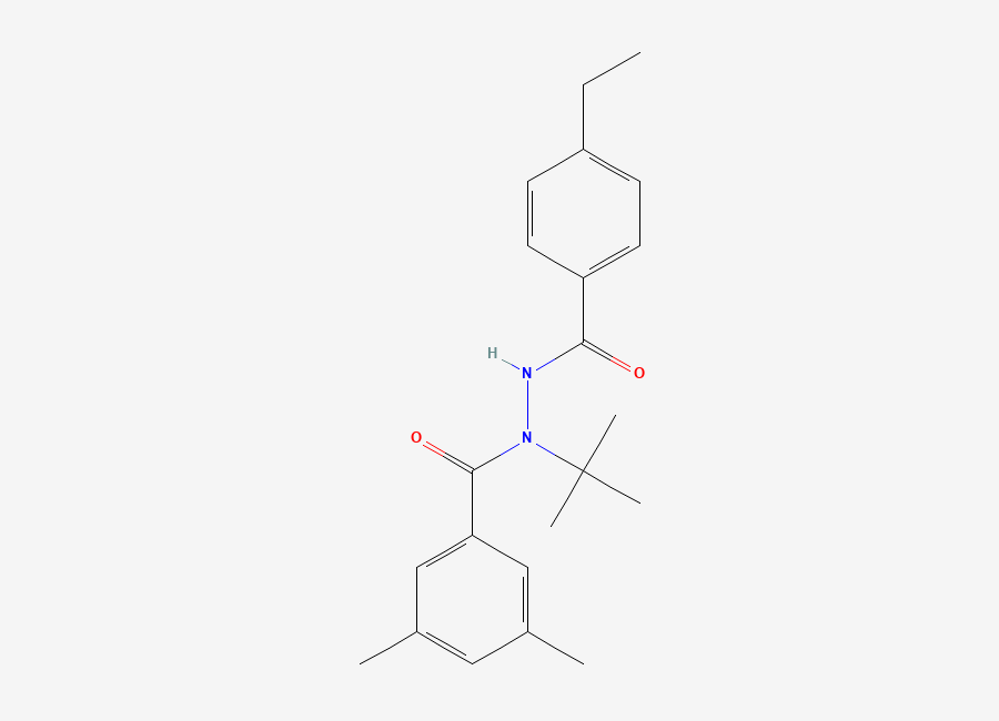Two-dimensional chemical structure of Tebufenozide