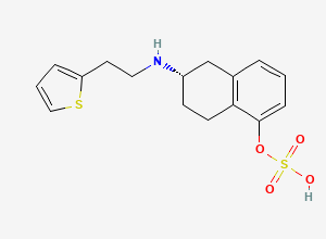 Two-dimensional chemical structure of N-Despropyl rotigotine sulfate
