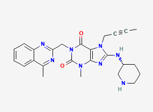 Two-dimensional chemical structure of Linagliptin Regio Isomer/ Linagliptin LIP-2 Regio Isomer, CAS 1446263-38-2