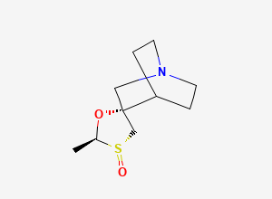 Two-dimensional chemical structure of CEV (R)-S-Oxide / Cevimeline Sulfoxide (RRR), CAS 124751-37-7