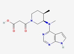 Two-dimensional chemical structure of Tofacitinib Acid Impurity/ Tofacitinib Inhouse Impurity K, CAS 2328165-36-0