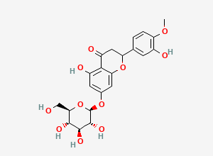 Two-dimensional chemical structure of rac-Hesperetin 7-O-Glucoside, CAS 906320-94-3
