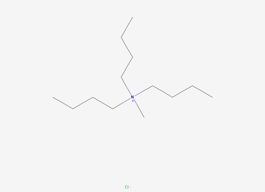 Two-dimensional chemical structure of Tributylmethylammonium chloride