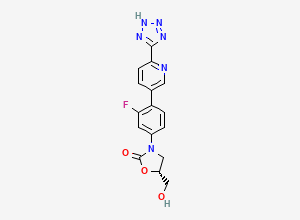 Two-dimensional chemical structure of Desmethyl tedizolid