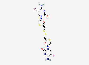 Two-dimensional chemical structure of Emtricitabine Disulfide, CAS 2331211-44-8