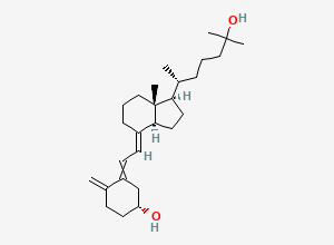 Two-dimensional chemical structure of (3b,5Z,7E)-9,10-Secocholesta-5,7,10(19)-triene-3,25-diol