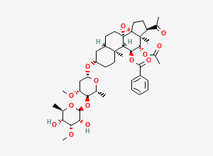 Two-dimensional chemical structure of Tenacissoside I