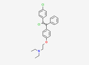 Two-dimensional chemical structure of Clomifene EP Impurity F (Free Base), CAS 47648-28-2