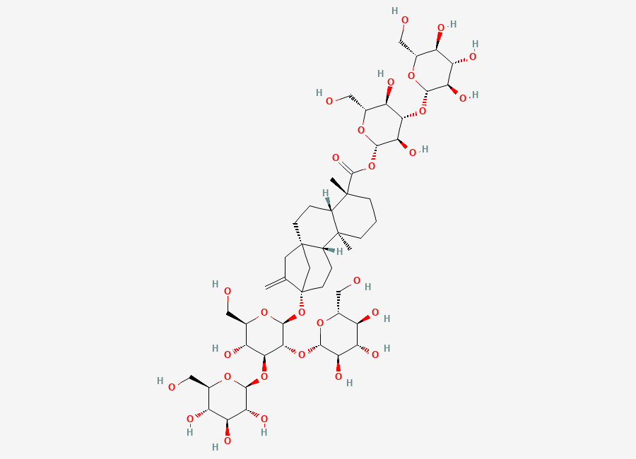 Two-dimensional chemical structure of Rebaudioside, CAS 1220616-34-1