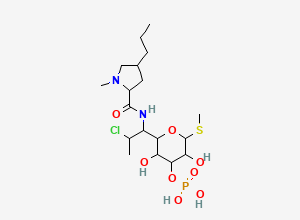 Two-dimensional chemical structure of Clindamycin Phosphate EP Impurity C