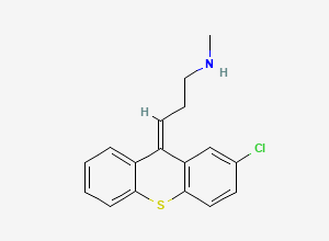 Two-dimensional chemical structure of Chlorprothixene EP Impurity C / N-Desmethyl Chlorprothixene / Norchlorprothixene, CAS 51382-91-3
