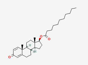 Two-dimensional chemical structure of Boldenone undecanoate