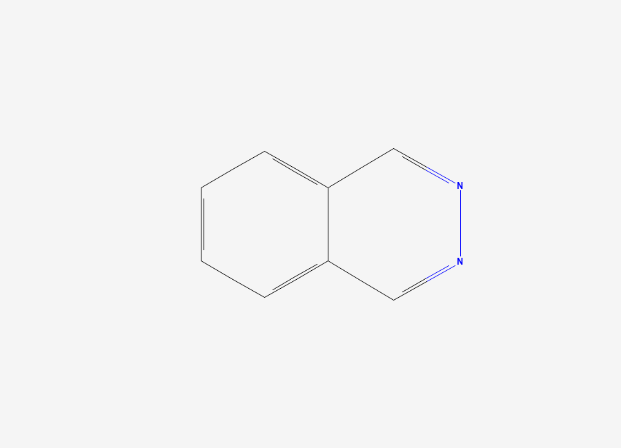 Two-dimensional chemical structure of Phthalazine, CAS 253-52-1
