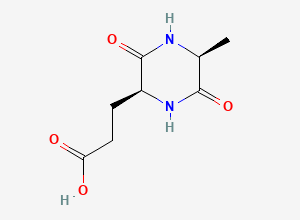 Two-dimensional chemical structure of Cyclo-L-Ala-L-Glu(OH), CAS 16364-36-6