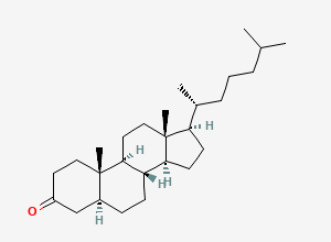 Two-dimensional chemical structure of 5alpha-Cholestan-3-one