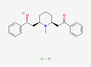 Two-dimensional chemical structure of Lobeline HCl EP Impurity A HCl