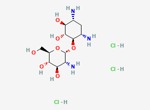 Two-dimensional chemical structure of Framycetin EP Impurity D /Neomycin Sulfate EP Impurity D / Neomycin D / Paromamine (3HCl), CAS 18685-97-7