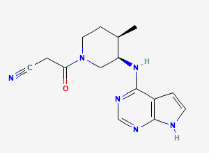 Two-dimensional chemical structure of N-Desmethyl Tofacitinib, CAS 1527525-58-1