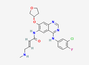 Two-dimensional chemical structure of N-desmethyl afatinib