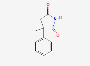 Two-dimensional chemical structure of Normesuximide, CAS 1497-17-2