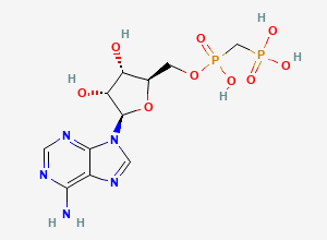 Two-dimensional chemical structure of Alpha,beta-methylene adenosine 5'-diphosphate