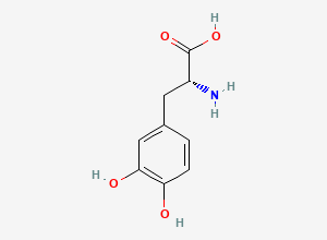 Two-dimensional chemical structure of Levodopa EP Impurity D, CAS 5796-17-8