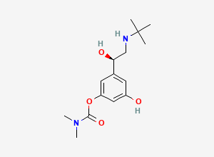 Two-dimensional chemical structure of Bambuterol Hydrochloride EP Impurity C (Free Base), CAS 81732-67-4