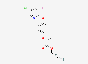 Two-dimensional chemical structure of Clodinafop-propargyl