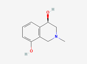 Two-dimensional chemical structure of Phenylephrine Related Compound F (Free Base), CAS 57236-57-4