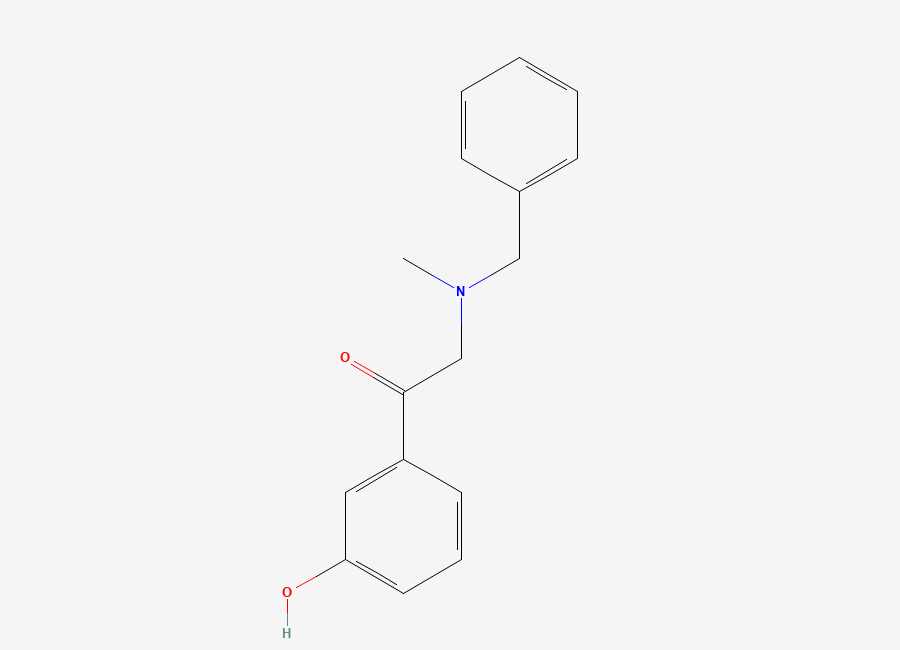 Two-dimensional chemical structure of Phenylephrine EP Impurity E /Phenylephrine Related Compound E / Benzyl Phenylephrone ( free base), CAS 56917-44-3