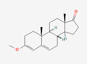 Two-dimensional chemical structure of Testosterone EP Impurity J / Androstenedione Methylenolether, CAS 57144-06-6