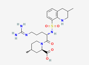 Two-dimensional chemical structure of Argatroban