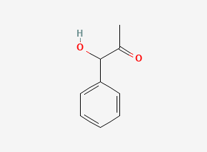 Two-dimensional chemical structure of 1-Hydroxy-1-phenyl-2-propanone