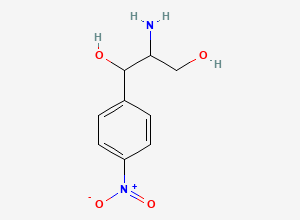 Two-dimensional chemical structure of 2-Amino-1-(4-nitrophenyl)-1,3-propanediol