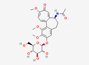 Two-dimensional chemical structure of Colchicine EP Impurity D/ Thiocolchicoside EP Impurity D / Colchicoside, CAS 477-29-2