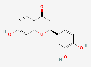Two-dimensional chemical structure of (-)-Butin
