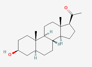 Two-dimensional chemical structure of Isopregnanolone