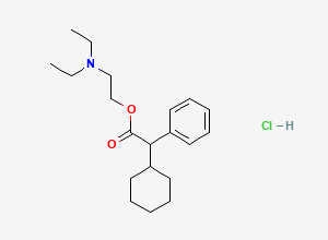 Two-dimensional chemical structure of Drofenine Hydrochloride, CAS 548-66-3